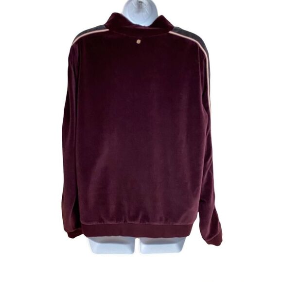 Fabletics Britt Plush Velour Half Zip Pullover Size XXL - Picture 2 of 5